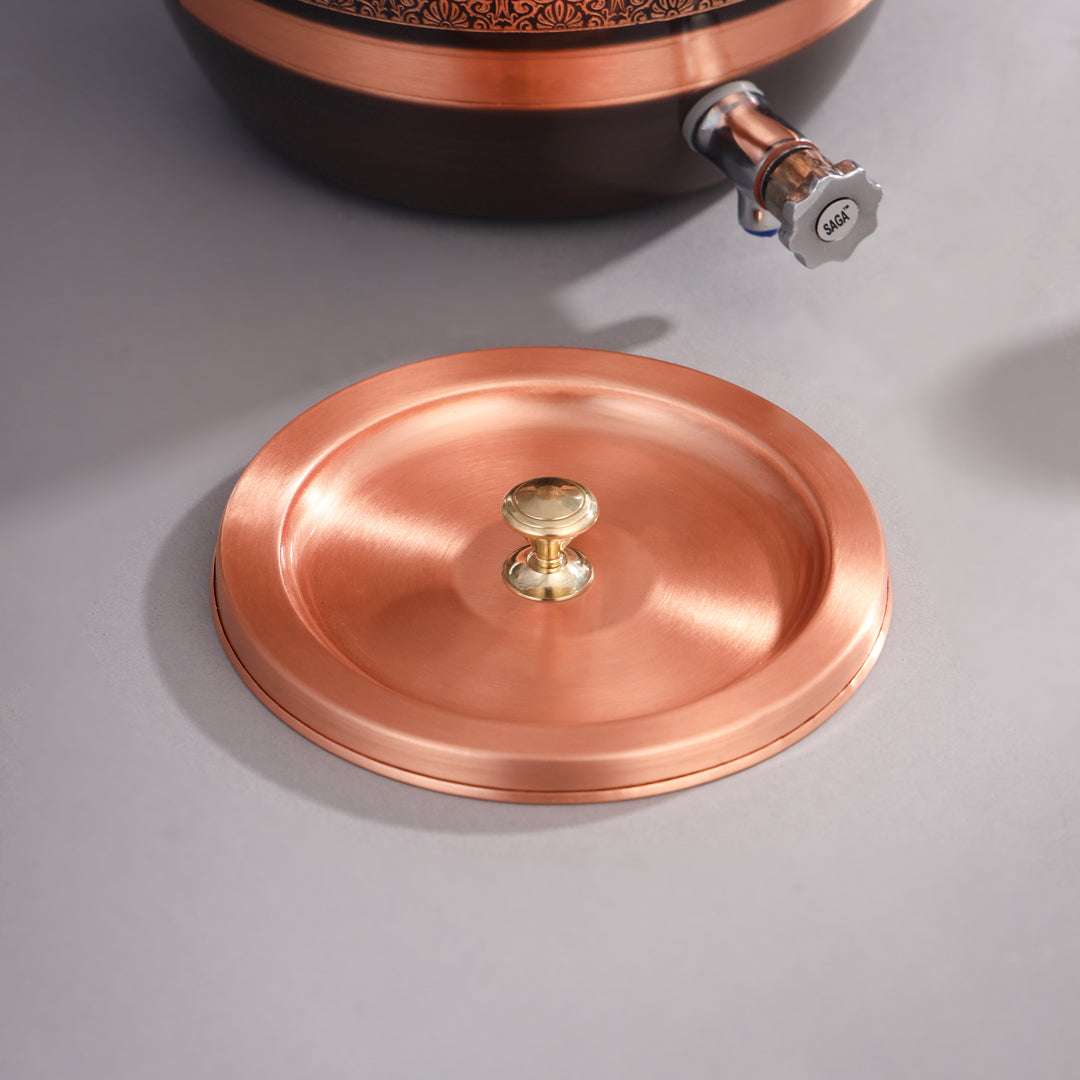 Copper Water Dispenser (12.5  Inch) Vedansh Craft