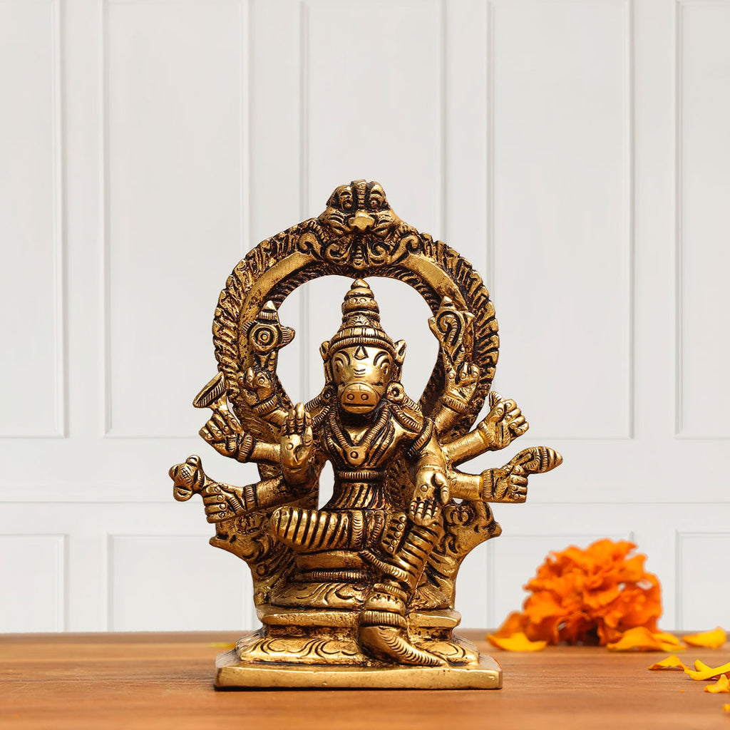 Brass Varahi Devi Idol (4.8 Inch) Vedansh Craft