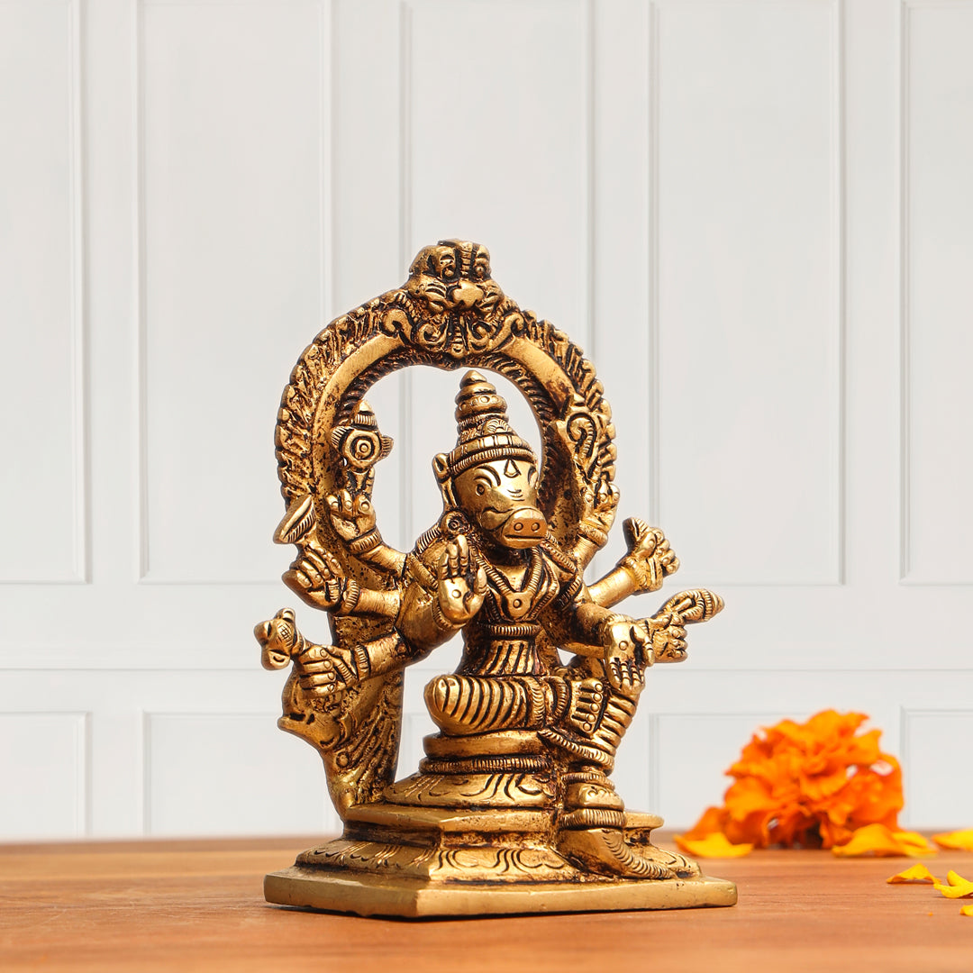 Brass Varahi Devi Idol (4.8 Inch) Vedansh Craft