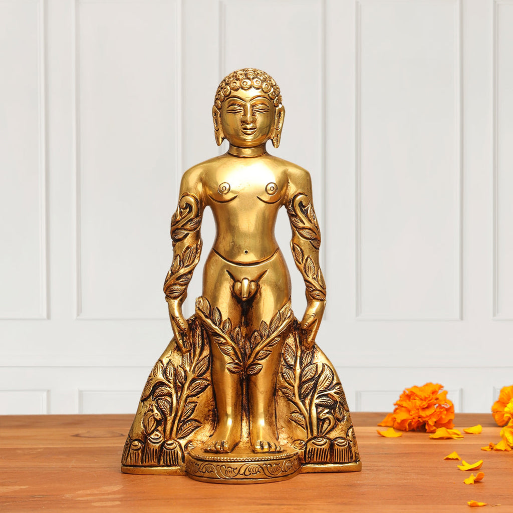Brass Bahubali Statue (8.5 Inch) Vedansh Craft