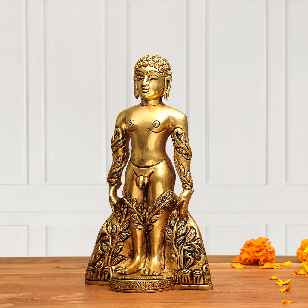 Brass Bahubali Statue (8.5 Inch) Vedansh Craft