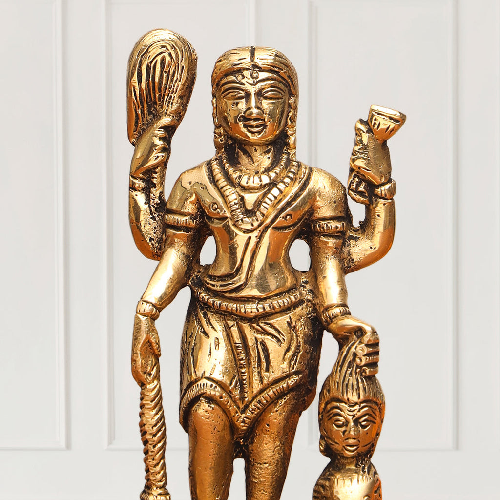 Brass Kal Bhairav Idol (5 Inch) Vedansh Craft