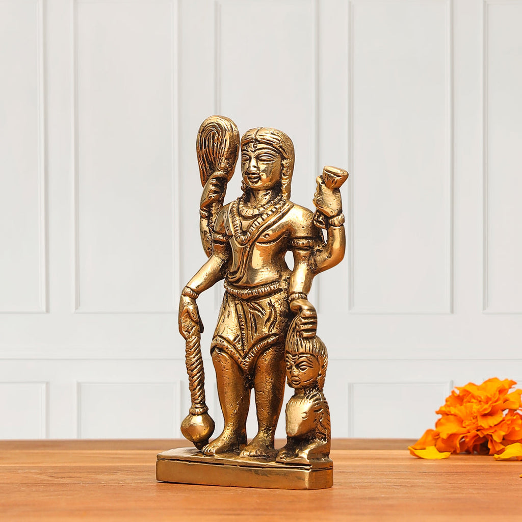 Brass Kal Bhairav Idol (5 Inch) Vedansh Craft