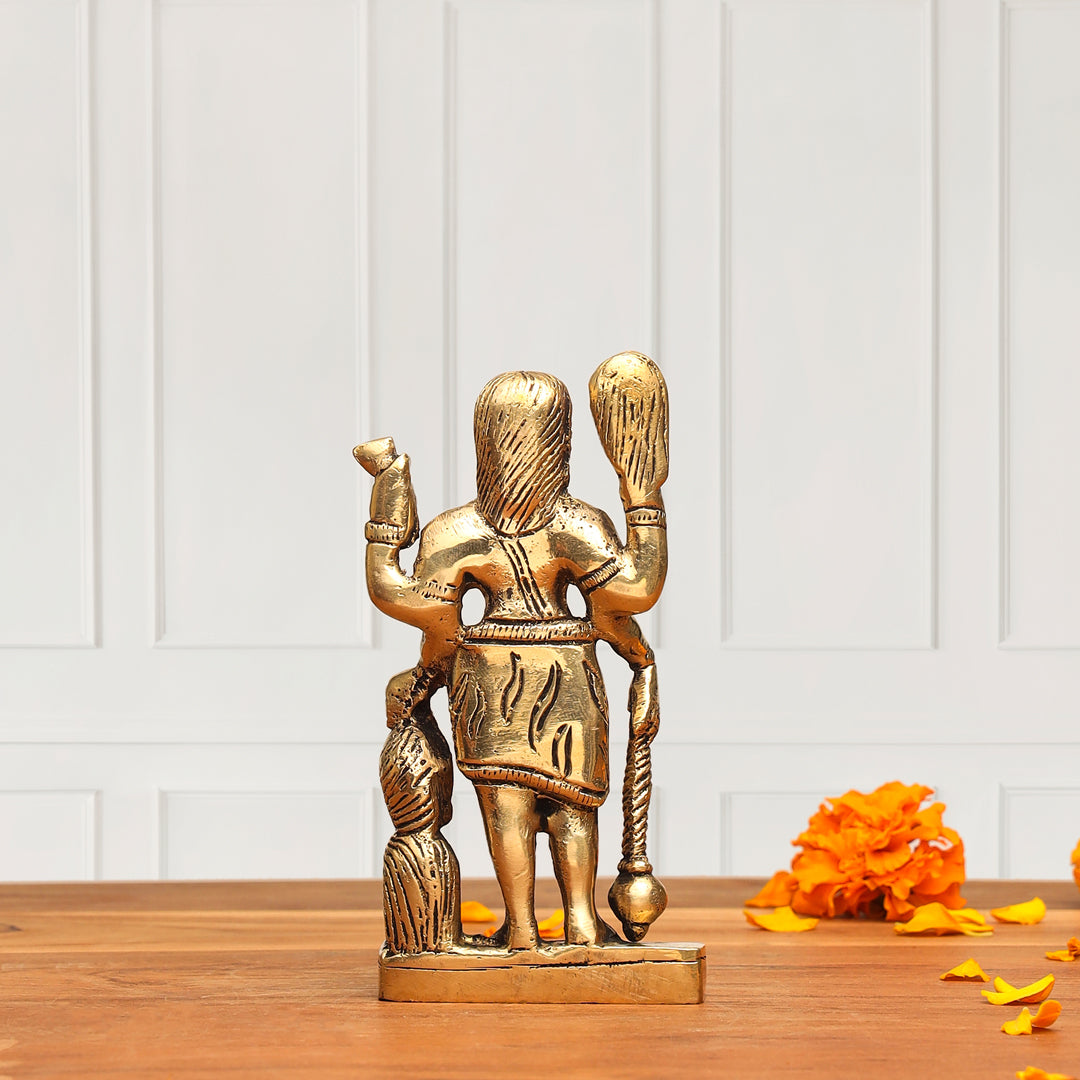 Brass Kal Bhairav Idol (5 Inch) Vedansh Craft