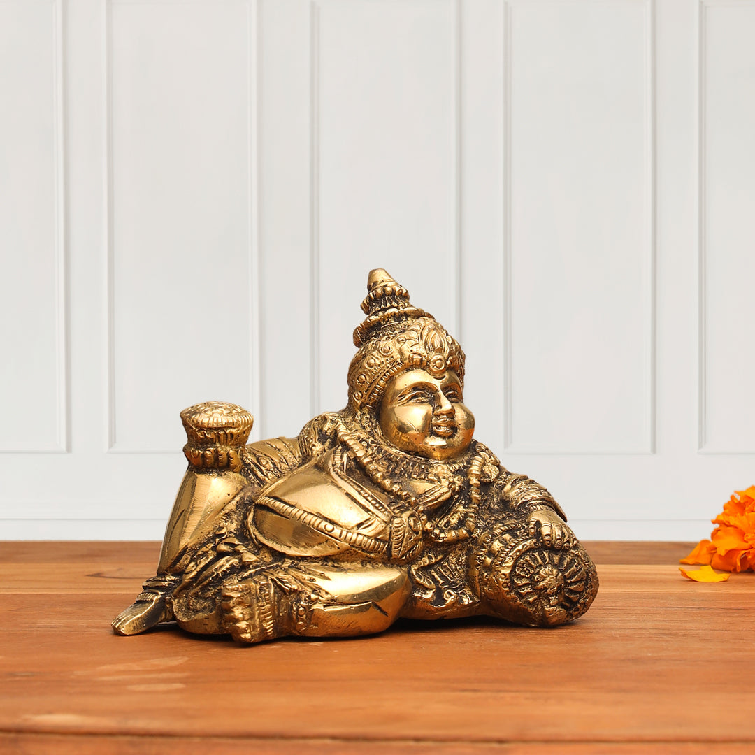 Brass Kuber Maharaj Idol (4 Inch) Vedansh Craft