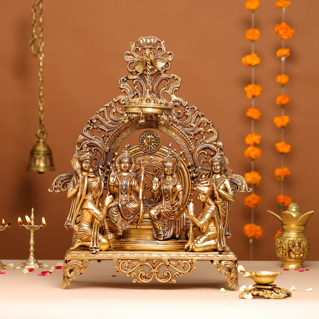 Brass Superfine Majestic Ram Darbar Statue (23 Inch) Vedansh Craft