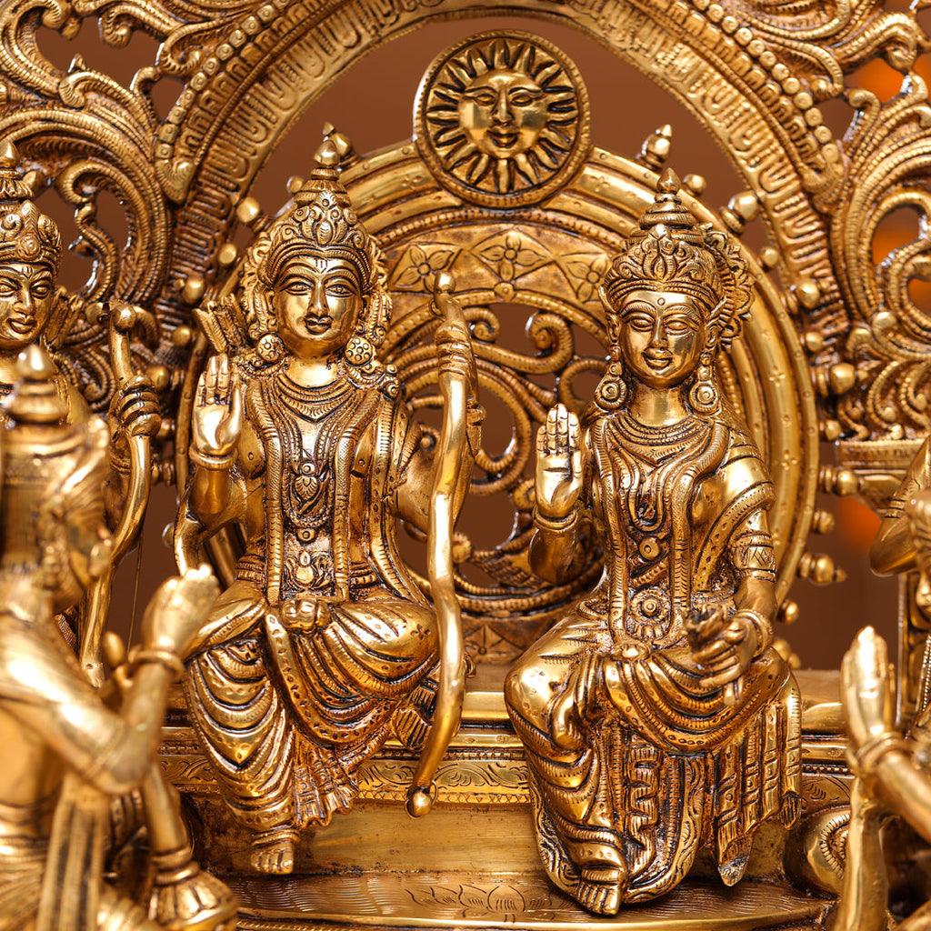 Brass Superfine Majestic Ram Darbar Statue (23 Inch) Vedansh Craft