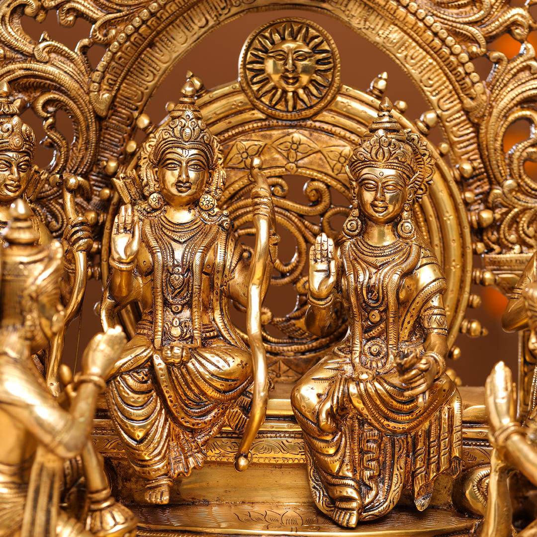 Brass Superfine Majestic Ram Darbar Statue (23 Inch) Vedansh Craft