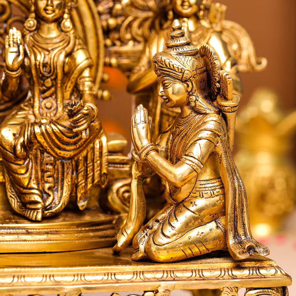 Brass Superfine Majestic Ram Darbar Statue (23 Inch) Vedansh Craft