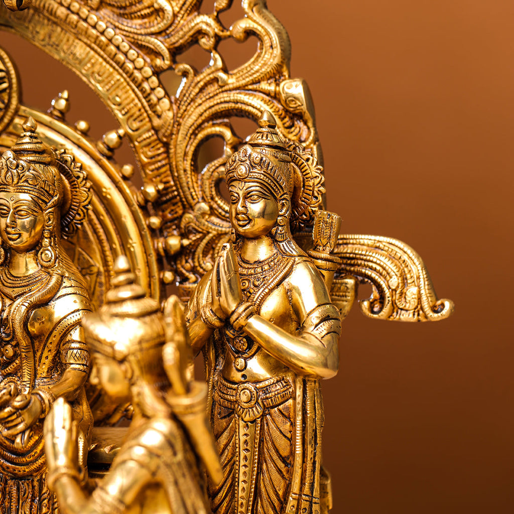 Brass Superfine Majestic Ram Darbar Statue (23 Inch) Vedansh Craft
