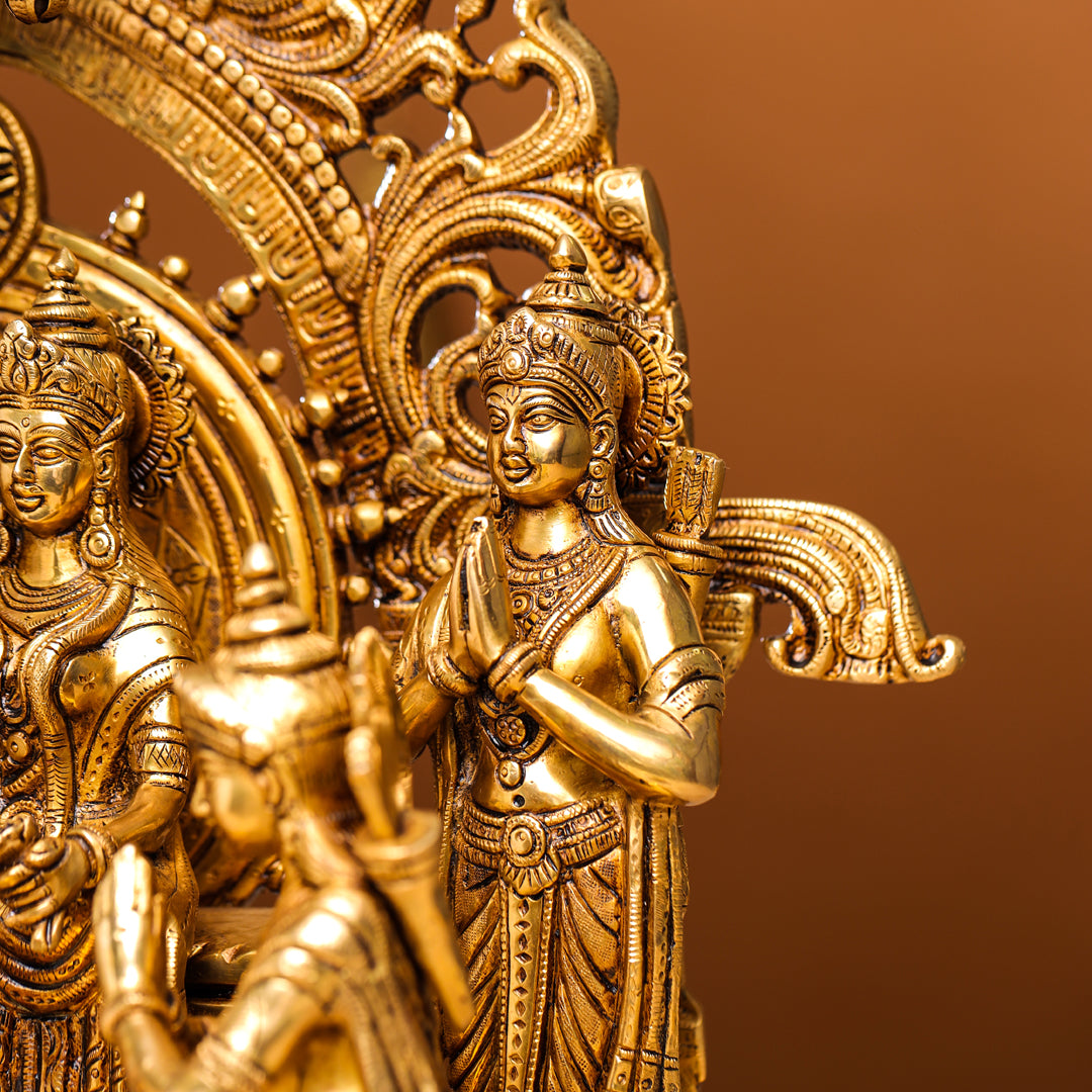 Brass Superfine Majestic Ram Darbar Statue (23 Inch) Vedansh Craft