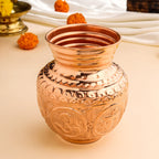 Copper Ashtalakshmi Pooja Kalash (4.2 Inch) Vedansh Craft