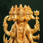 Brass Panchmukhi Standing Hanuman Idol (18 Inch) Vedansh Craft
