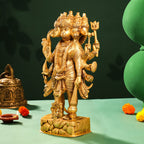 Brass Panchmukhi Standing Hanuman Idol (18 Inch) Vedansh Craft