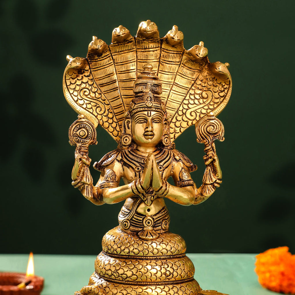 Brass Superfine God Patanjali Idol Vedansh Craft
