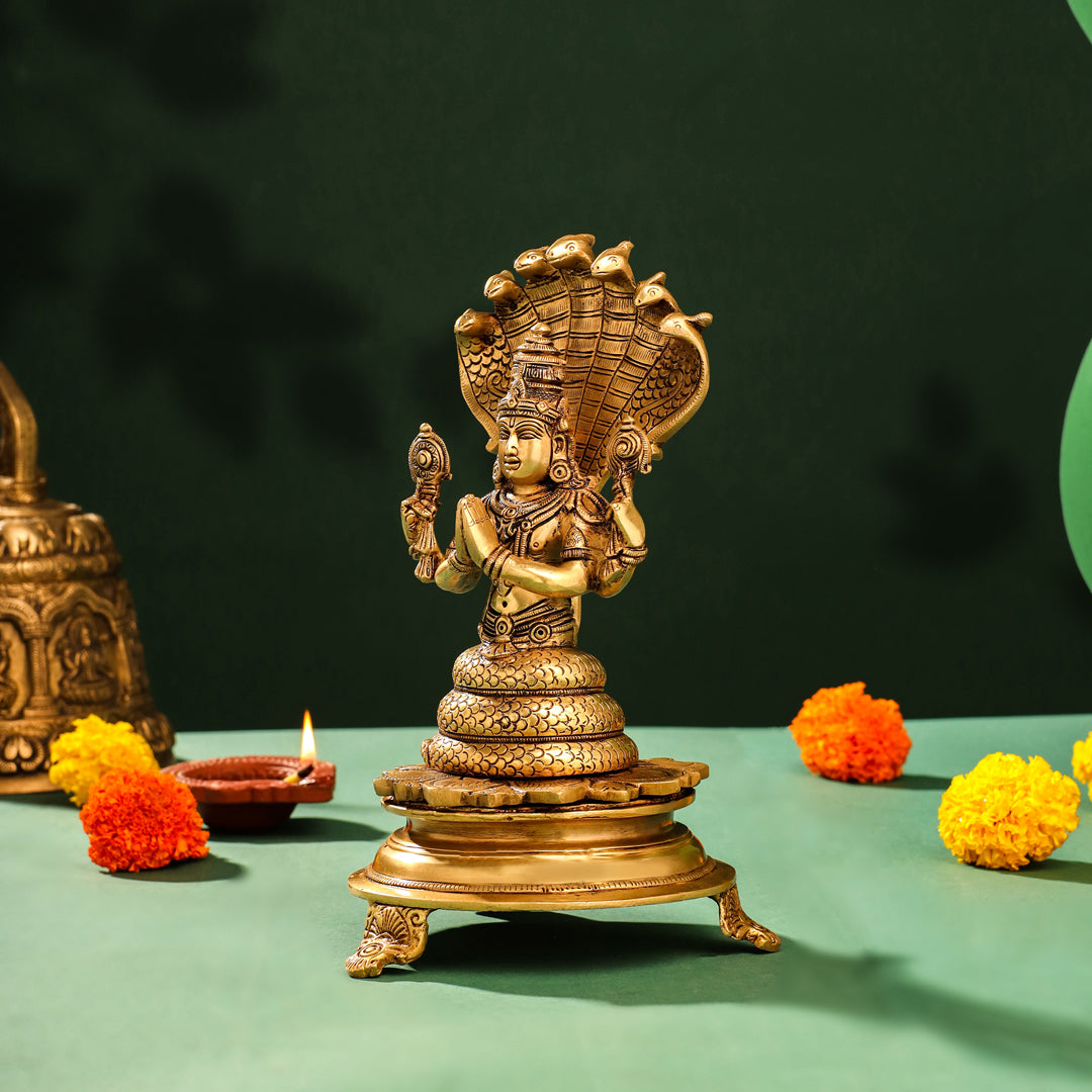 Brass Superfine God Patanjali Idol Vedansh Craft