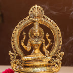 Brass Goddess Sitting Lakshmi Idol (11.2 Inch) Vedansh Craft