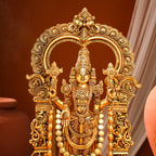 Brass Frame Tirupati Balaji Venkateshwar Idol (22 Inch) Vedansh Craft