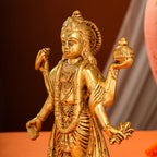 Brass Lord Dhanvantari Idol (10 Inch) Vedansh Craft