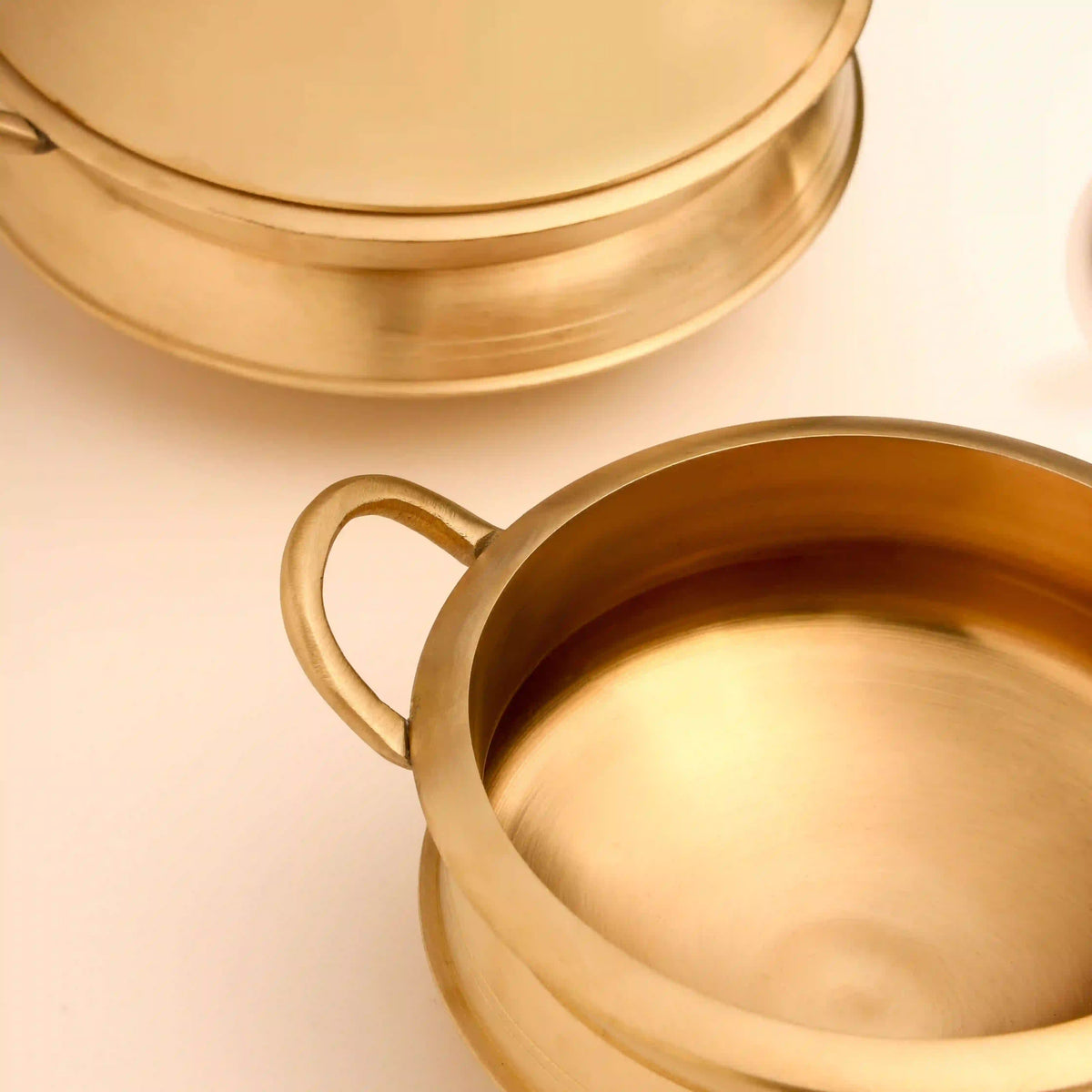 Brass Serving Pot With Lid And Handle Vedansh Craft