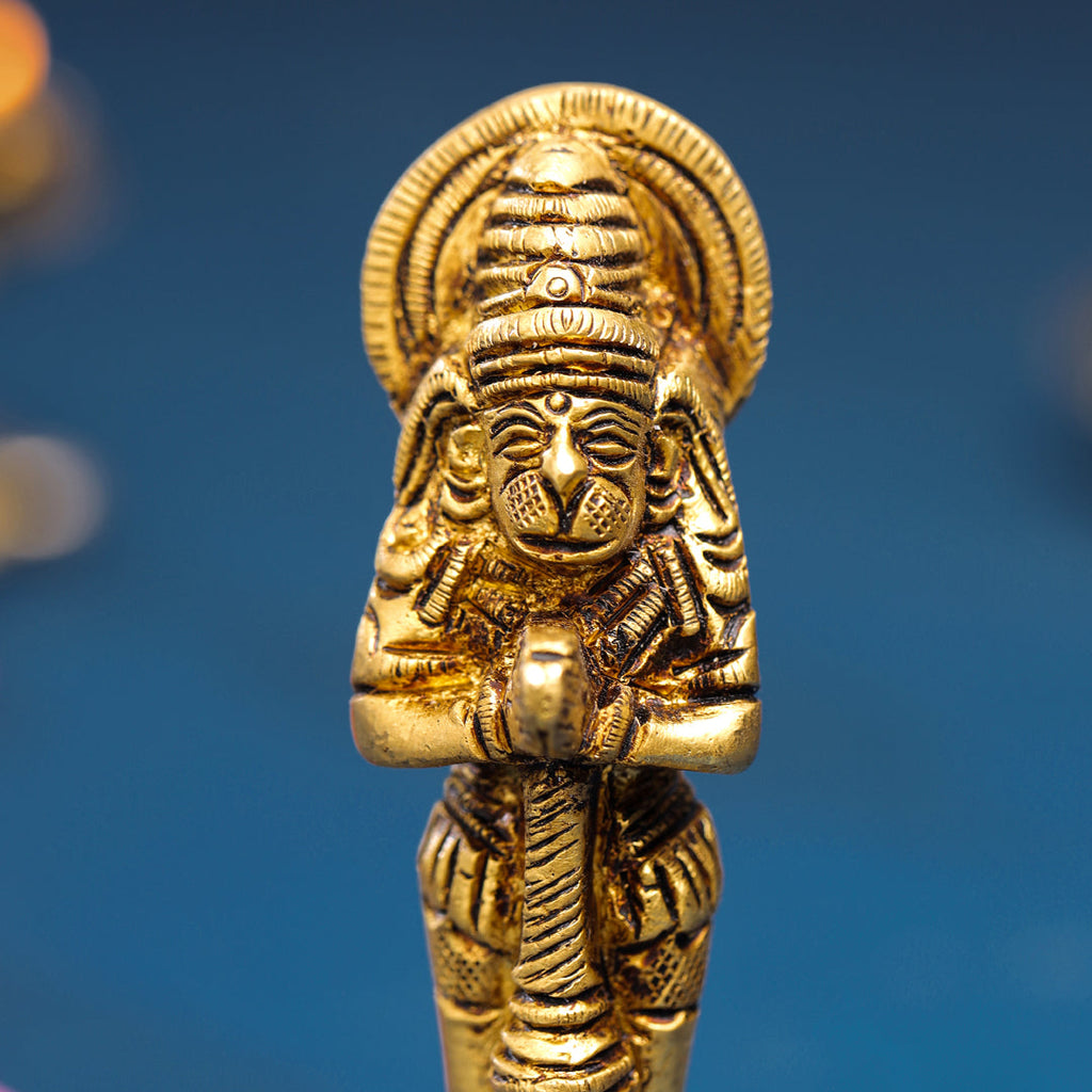 Brass Hanuman Standing Idol (4.2 Inch) Vedansh Craft