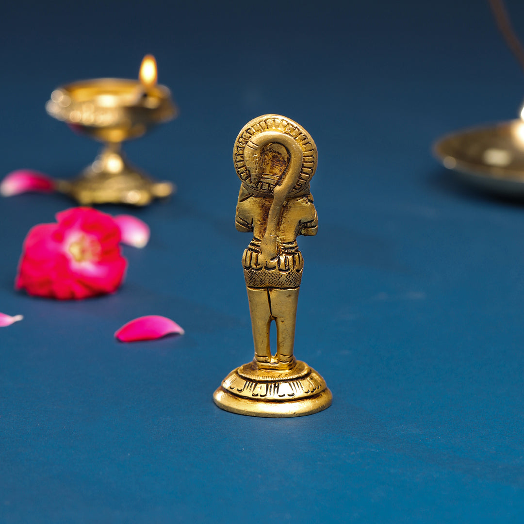 Brass Hanuman Standing Idol (4.2 Inch) Vedansh Craft