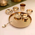Pure Kansa/Bronze Thali/Dinner Set (1.9 Kg) Vedansh Craft