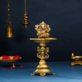 Brass Ganesha Diya/Lamp (12.5 Inch) Vedansh Craft