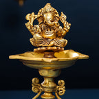 Brass Ganesha Diya/Lamp (12.5 Inch) Vedansh Craft