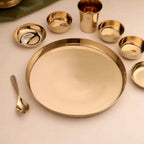 Pure Kansa/Bronze Thali/Dinner Set (1.9 Kg) Vedansh Craft
