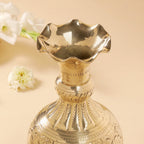 Brass Hand carved Flower Vase Vedansh Craft