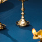 Brass Samai/Lamp Pair (6 Inch) Vedansh Craft