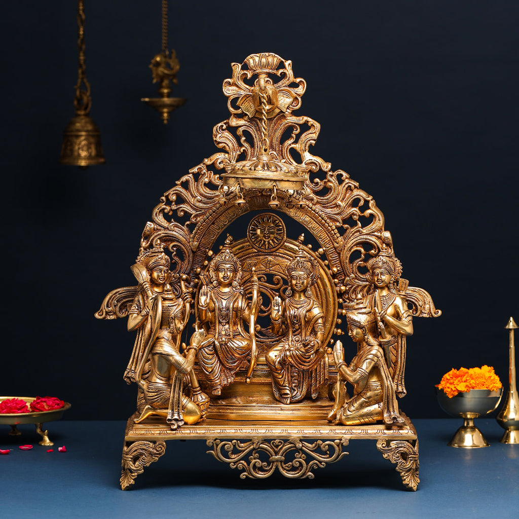 Brass Superfine Majestic Ram Darbar Statue (23 Inch) Vedansh Craft