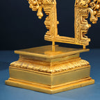 Brass Singhasan With Prabhavali Craft (18 Inch) Vedansh Craft