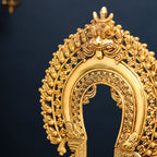 Brass Singhasan With Prabhavali Craft (18 Inch) Vedansh Craft