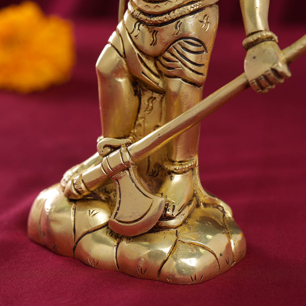 Brass Lord Parshuram Idol (7.5 Inch) Vedansh Craft