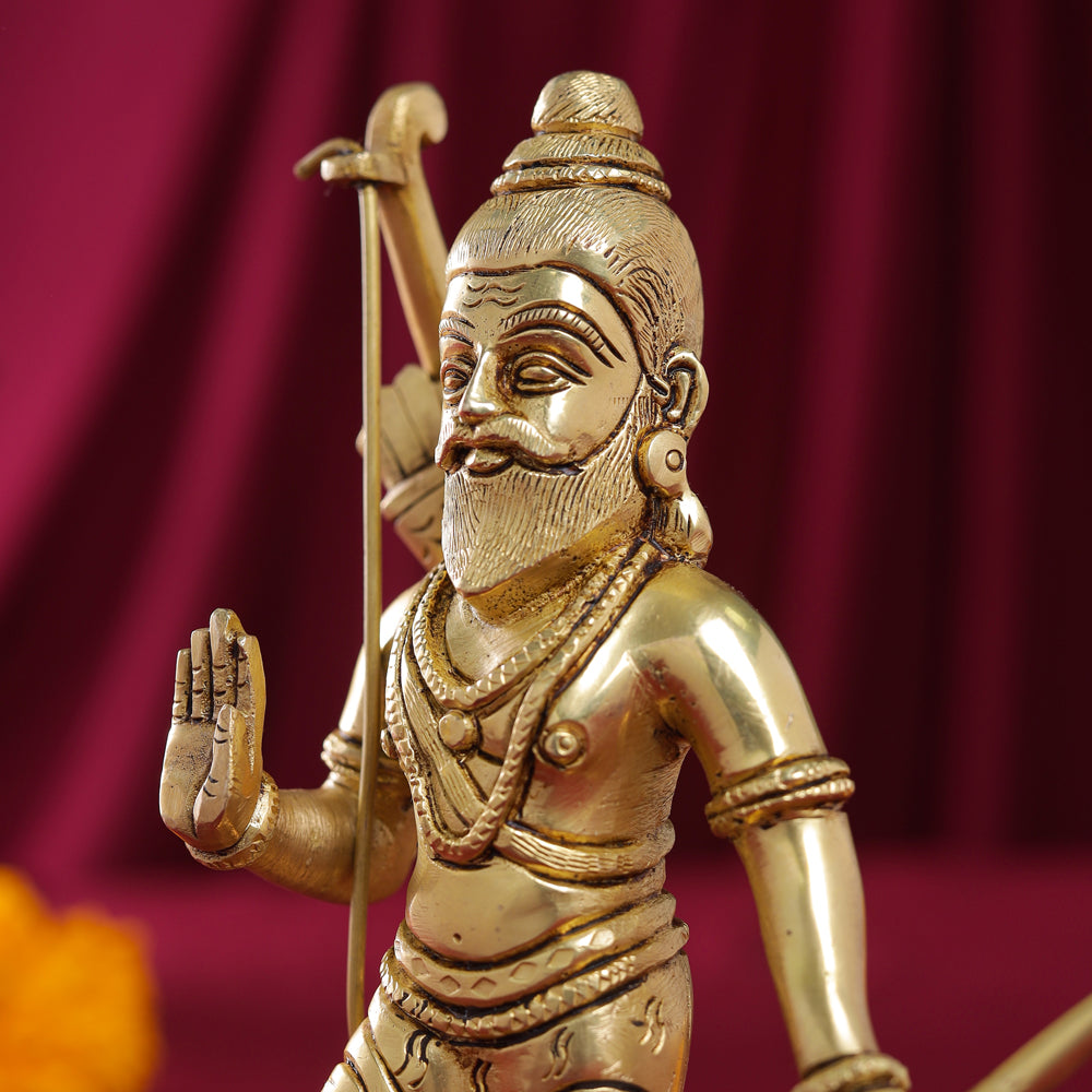 Brass Lord Parshuram Idol (7.5 Inch) Vedansh Craft