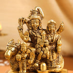 Brass Shiva Family Idol (4 Inch) Vedansh Craft