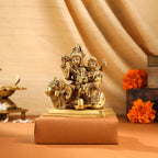 Brass Shiva Family Idol (4 Inch) Vedansh Craft