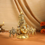 Brass Tirupati Balaji/Venkateshwar Bust (7.5 Inch) Vedansh Craft