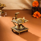 Brass Snake/Naag Tulsi diya (4 Inch) Vedansh Craft