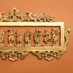 BRASS Dashavatara / VISHNU AVATAR WALL HANGING (11.5") Vedansh Craft
