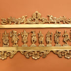 BRASS Dashavatara / VISHNU AVATAR WALL HANGING (11.5") Vedansh Craft