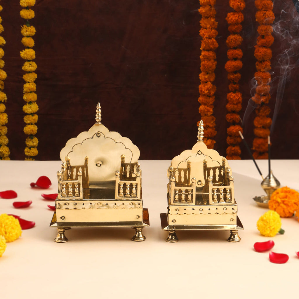 Brass Handcarved Singhasan Vedansh Craft