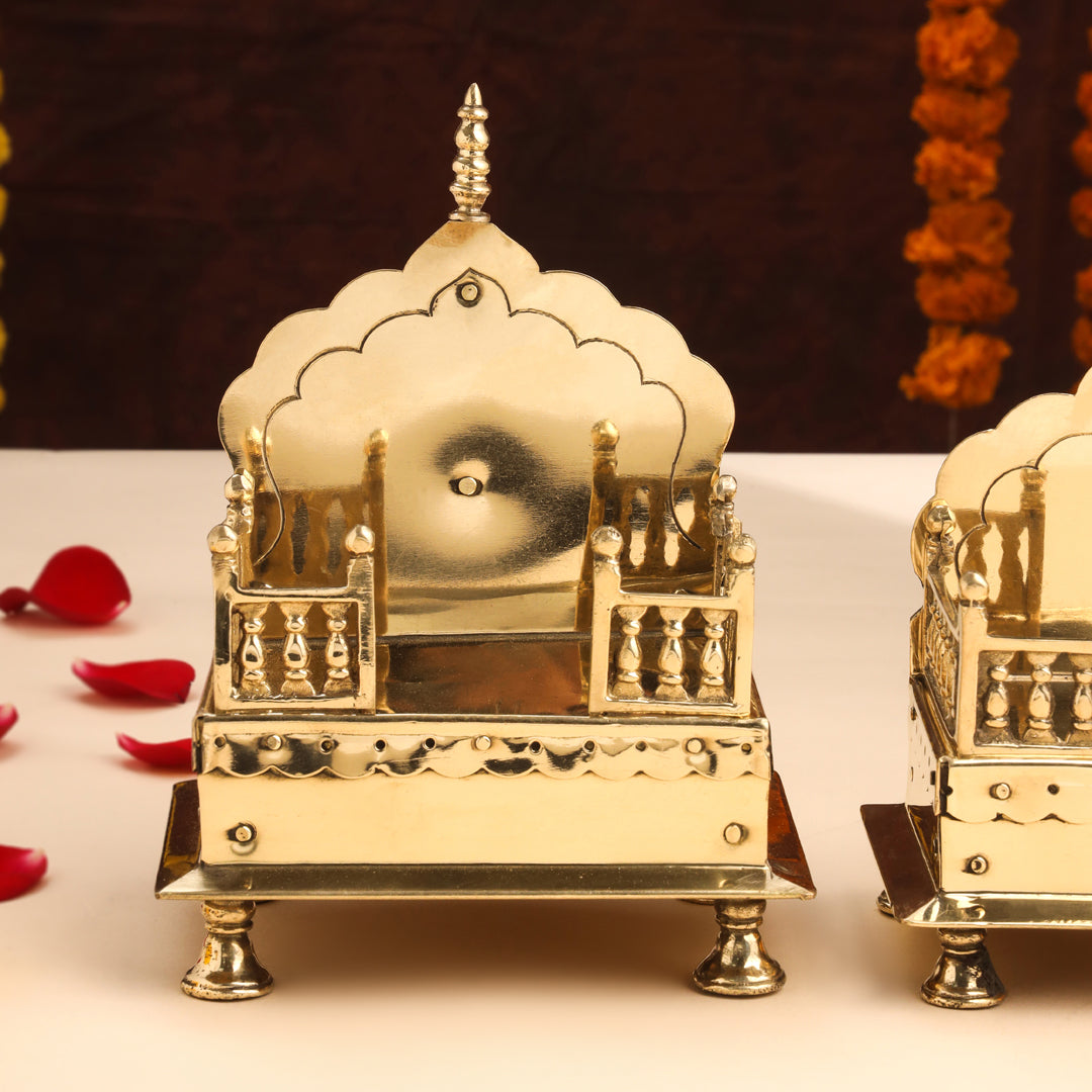 Brass Handcarved Singhasan Vedansh Craft