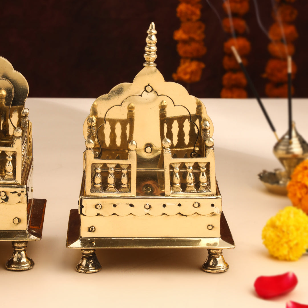 Brass Handcarved Singhasan Vedansh Craft