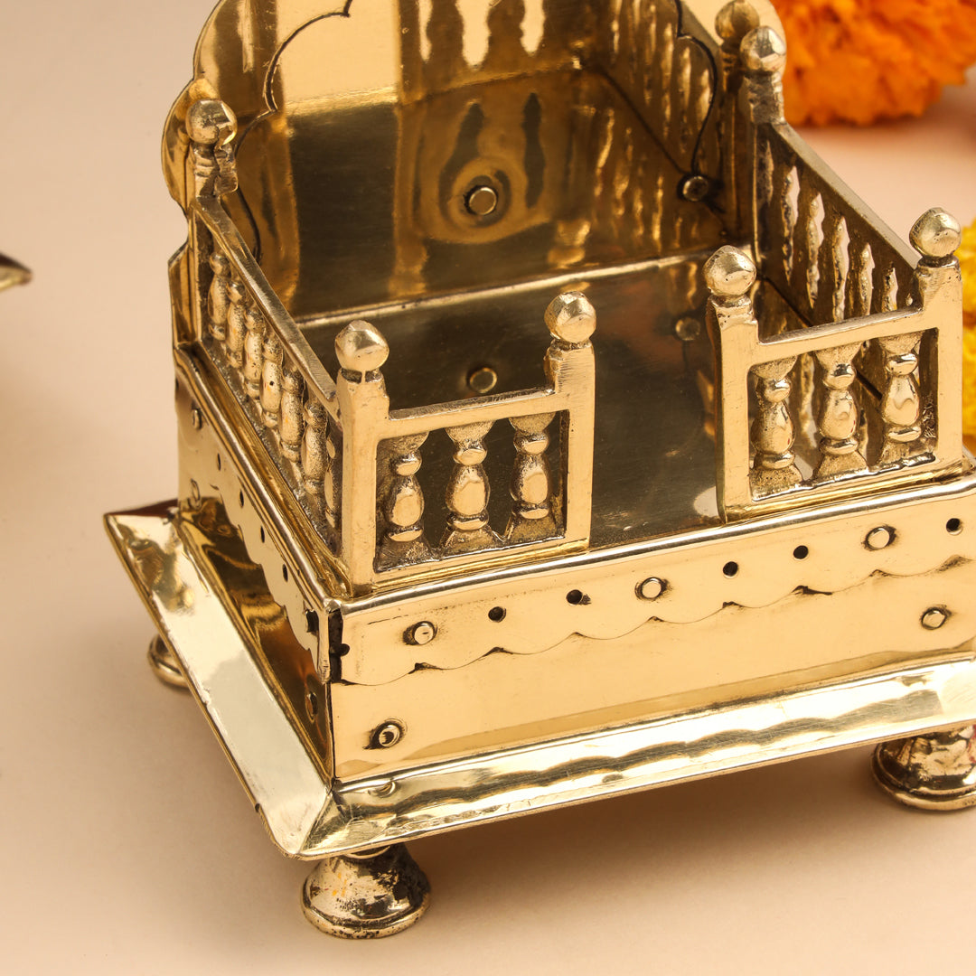 Brass Handcarved Singhasan Vedansh Craft