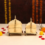 Brass Handcarved Singhasan Vedansh Craft