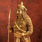 Brass Maharana Pratap Standing Statue (19 INCH) Vedansh Craft