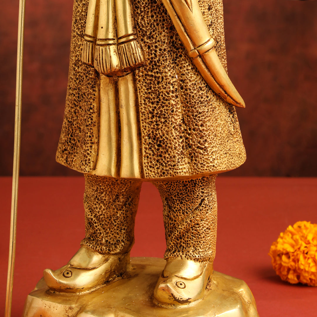 Brass Maharana Pratap Standing Statue (19 INCH) Vedansh Craft